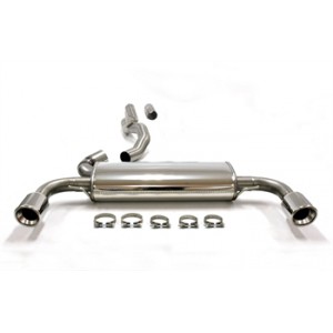 Duplexní nerezový výfuk 1x90mm Volvo S60 II 02VO017-10D