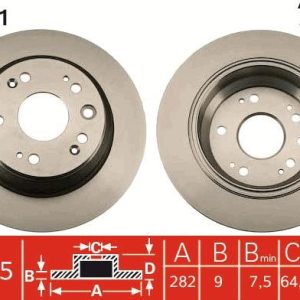 TR DF4431 Brzdový kotouč TRW – lakovaný TR DF4431 Brzdový kotouč TRW – lakovaný