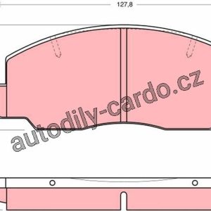 Sada brzdových destiček TRW GDB1096 – TOYOTA Sada brzdových destiček TRW GDB1096 – TOYOTA