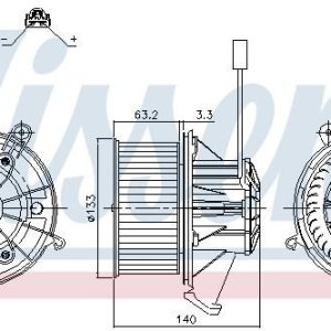 Vnitřní ventilátor NISSENS 87264