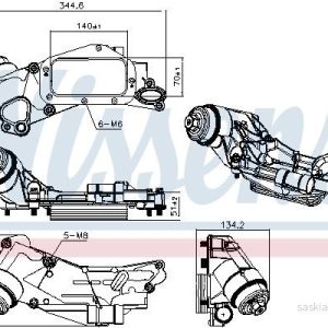 Chladič motorového oleje NISSENS 90930