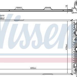 Chladič motoru NISSENS 67161