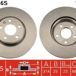 TR DF4866S Brzdový kotouč TRW – lakovaný TR DF4866S Brzdový kotouč TRW – lakovaný