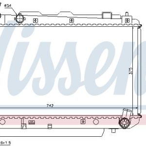 Chladič motoru NISSENS 64639A Chladič motoru NISSENS 64639A