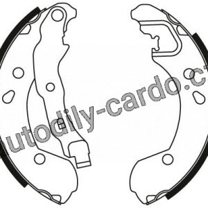 Sada brzdových čelistí TRW GS8470 – NISSAN MICRA, MODUS Sada brzdových čelistí TRW GS8470 – NISSAN MICRA, MODUS