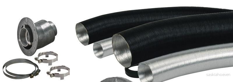 Sada nástěnného komínu Truma ZR 80 pro topení Combi a VarioHeat (vnitřní díl, výfuková a přívodní trubka, spony), bez vnějšího krytu 305881