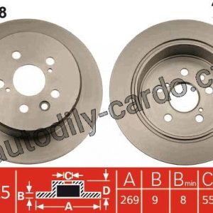 Brzdový kotouč TRW DF4728 – TOYOTA CARINA Brzdový kotouč TRW DF4728 – TOYOTA CARINA