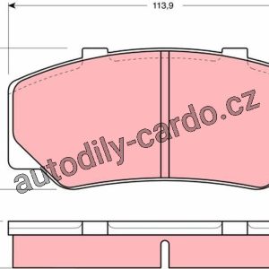 Sada brzdových destiček TRW GDB329 – VOLVO 740-760 Sada brzdových destiček TRW GDB329 – VOLVO 740-760