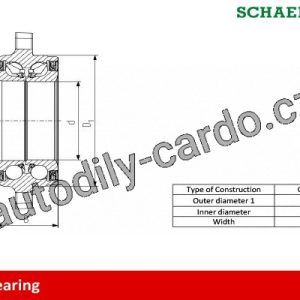 Sada ložisek kol FAG 713690760 – ALFA ROMEO 156 932 2.4 JTD 932AXC / kW: 110/ 03.2002-> ln Sada ložisek kol FAG 713690760 – ALFA ROMEO 156 932 2.4 JTD 932AXC / kW: 110/ 03.2002-> ln