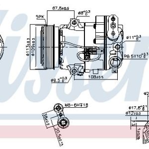 Kompresor klimatizace NISSENS 890266