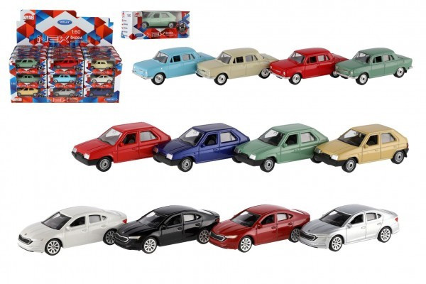 Hračka auto kov/plast, 7cm, na volný chod, různé druhy 743870