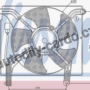 Ventilátor chladiče klimatizace NISSENS 85360
