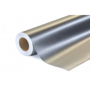 Vzorek - Broušená světlá šedá polepová fólie 10x20cm - interiér/exteriér BLS02-vz
