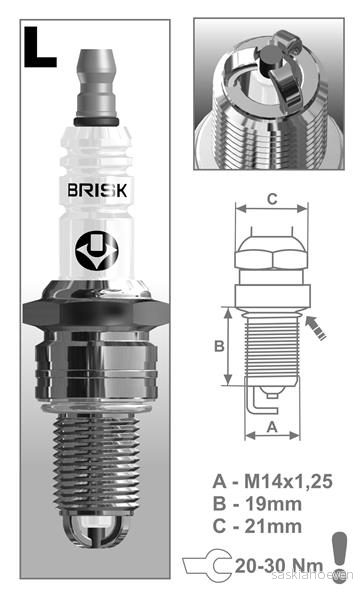 BR LR17TC-1 Zapalovací svíčka BRISK - Extra