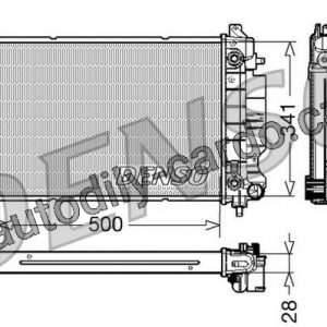 Chladič motoru DENSO (DE DRM25013) Chladič motoru DENSO (DE DRM25013)