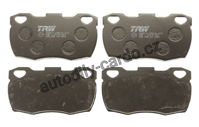 Sada brzdových destiček TRW GDB395 - LANDROVER 110 86-90