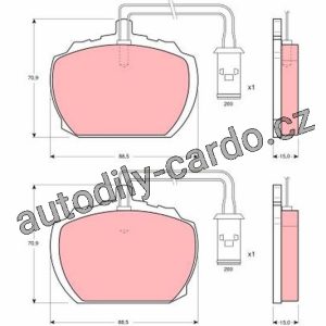 Sada brzdových destiček TRW GDB783 – ROVER Sada brzdových destiček TRW GDB783 – ROVER
