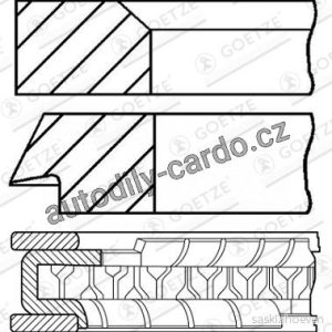 Sada pístních kroužků GOETZE 08-336300-00 Sada pístních kroužků GOETZE 08-336300-00