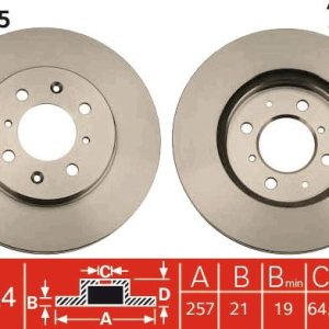 TR DF4825 Brzdový kotouč TRW – lakovaný TR DF4825 Brzdový kotouč TRW – lakovaný