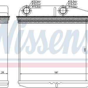 Výměník tepla NISSENS 71456