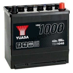 Autobaterie YUASA YBX1048 45Ah 350A 12V P+ /220x135x225/