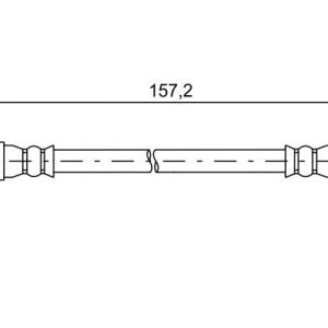 BO 1987481624 Brzdová hadice BOSCH BO 1987481624 Brzdová hadice BOSCH