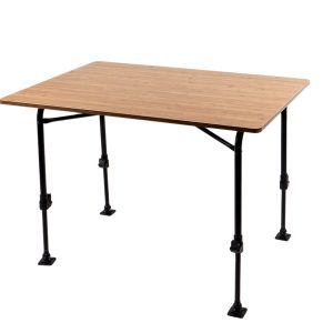 Lehký kempingový stůl Camp4 TJÖRN 100 (100 × 68 cm) – bambusový dekor 302137