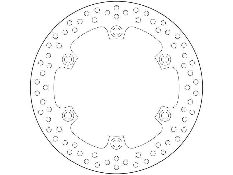 BRM 68B407A6 Brzdový kotouc BREMBO