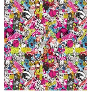 Stickerbomb TLK-114 polepová fólie 152x1500cm - interiér/exteriér TLK-114-150