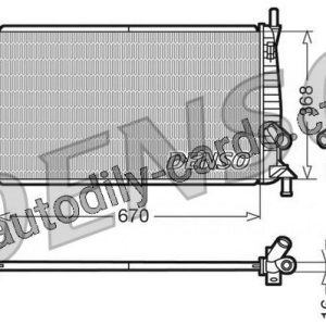Chladič motoru DENSO (DE DRM10075) Chladič motoru DENSO (DE DRM10075)
