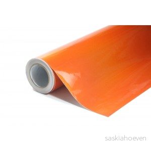 Chromovaná laserová oranžová polepová fólie 152x100cm - interiér/exteriér ILF11-010