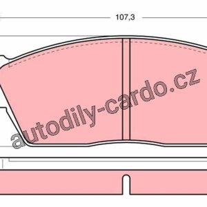 Sada brzdových destiček TRW GDB284 – HONDA CIVIC, ACCORD Sada brzdových destiček TRW GDB284 – HONDA CIVIC, ACCORD