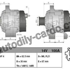 Alternátor DENSO (DE DAN1093) Alternátor DENSO (DE DAN1093)