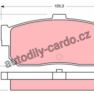 Sada brzdových destiček TRW GDB1172 – NISSAN PRIMERA Sada brzdových destiček TRW GDB1172 – NISSAN PRIMERA