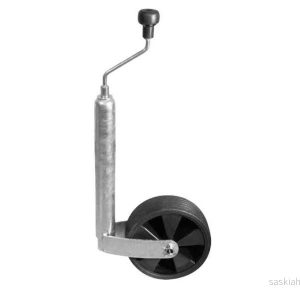 Kolo opěrné pro přívěsy průměr trubky 48 mm plná guma 210 × 65 mm nosnost 150 kg plastový ráfek 311057 Kolo opěrné pro přívěsy průměr trubky 48 mm plná guma 210 × 65 mm nosnost 150 kg plastový ráfek 311057