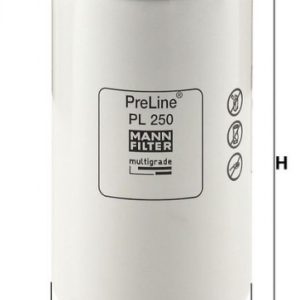 Palivový filtr MANN MF PL250 Palivový filtr MANN MF PL250