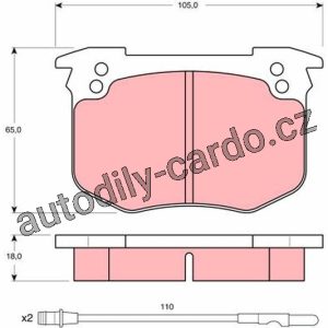 Sada brzdových destiček TRW GDB280 – RENAULT TALBOT Sada brzdových destiček TRW GDB280 – RENAULT TALBOT