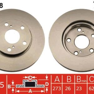 TR DF4808 Brzdový kotouč TRW – lakovaný TR DF4808 Brzdový kotouč TRW – lakovaný
