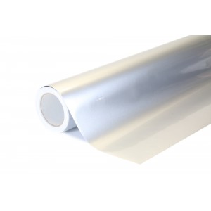 Lesklá kovová stříbrná polepová fólie 152x500cm - interiér/exteriér GMP02-050