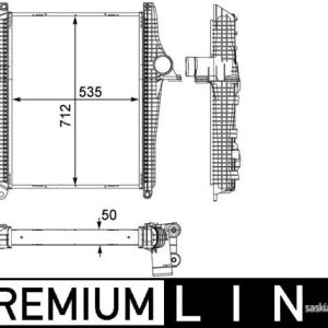 MH CI 147 000P Chladič turba MAHLE MH CI 147 000P Chladič turba MAHLE