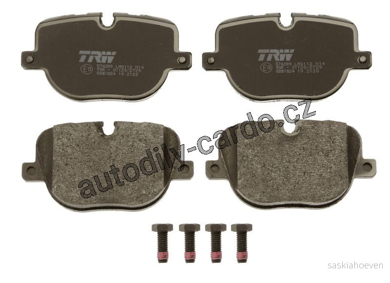Sada brzdových destiček TRW GDB1824 - RANGE ROVER III 09- 5,0