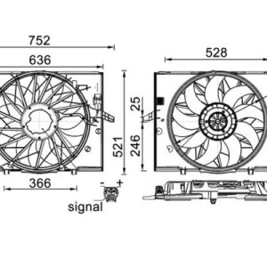 MH CFF 336 000S ventilátor MAHLE MH CFF 336 000S ventilátor MAHLE