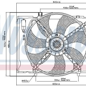 Ventilátor chladiče NISSENS 85290