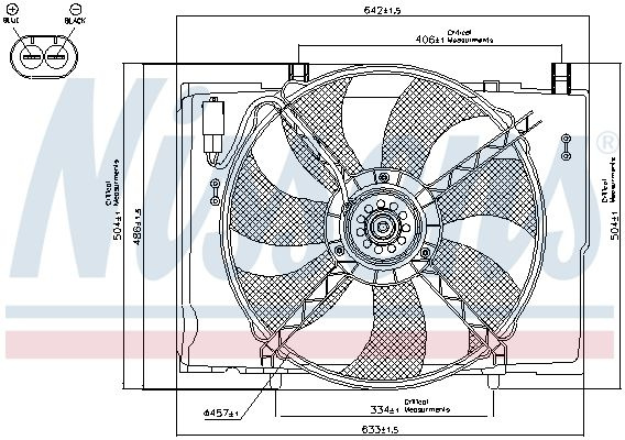 Ventilátor chladiče NISSENS 85290