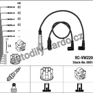 Sada kabelů pro zapalování NGK RC-VW220 Sada kabelů pro zapalování NGK RC-VW220