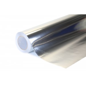 Vzorek - Chromovaná broušená stříbrná polepová fólie 10x20cm - interiér/exteriér BCH01-vz
