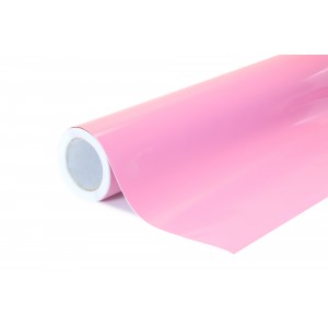 Vzorek - Lesklá růžová polepová fólie 10x20cm - interiér/exteriér GF08-vz