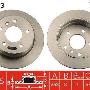 TR DF4223 Brzdový kotouč TRW – lakovaný TR DF4223 Brzdový kotouč TRW – lakovaný