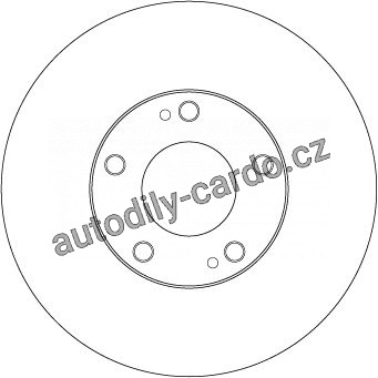Brzdový kotouč TRW DF7231 - MITSUBISHI SPACE WAGON 98-