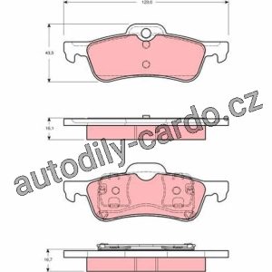 Sada brzdových destiček TRW GDB1477 – MINI COOPER Sada brzdových destiček TRW GDB1477 – MINI COOPER